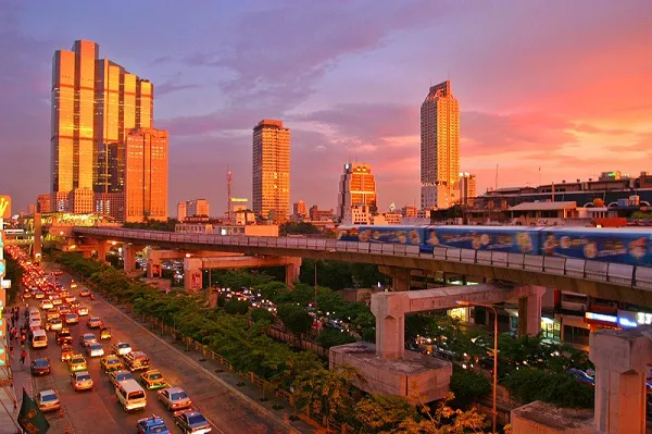 Skytrain, Bangkok, Tailandia.