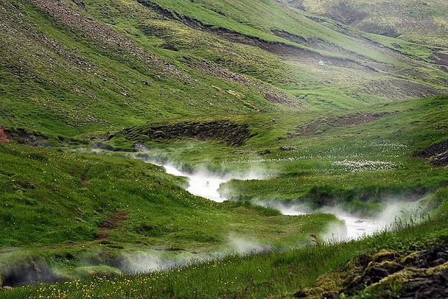 Reykjaladur aguas termales en Islandia