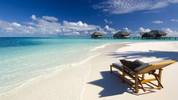 Playa paradisiaca de Maldivas