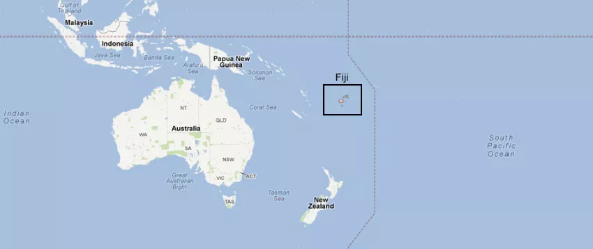 Islas Fiji Mapa