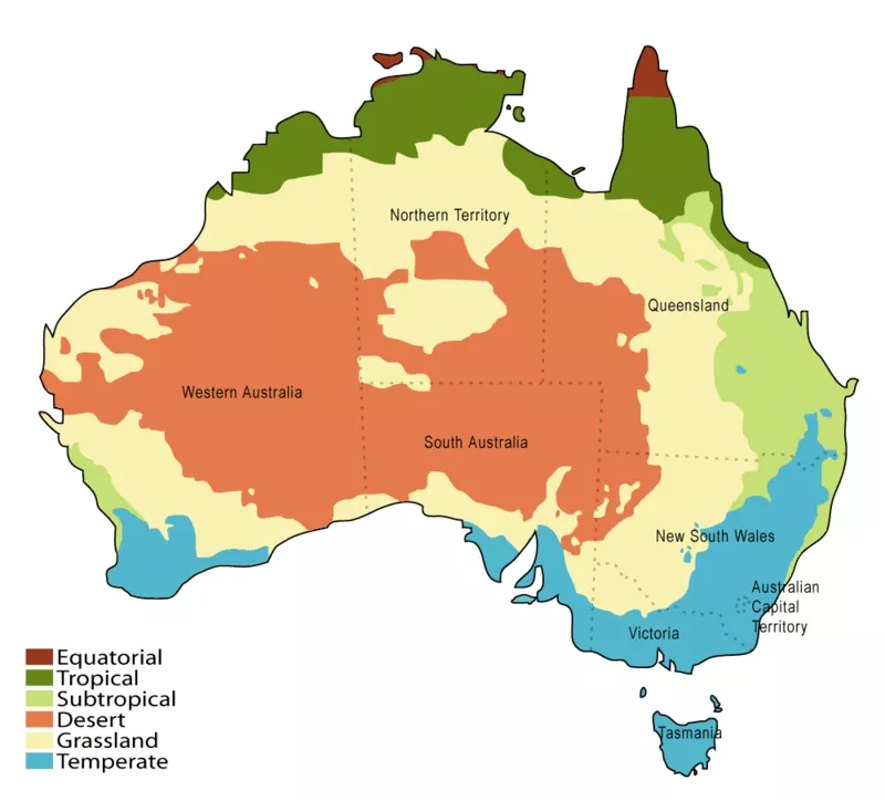 Mapa de Australia