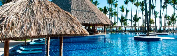 Las piscinas del Hotel Barceló en Punta Cana