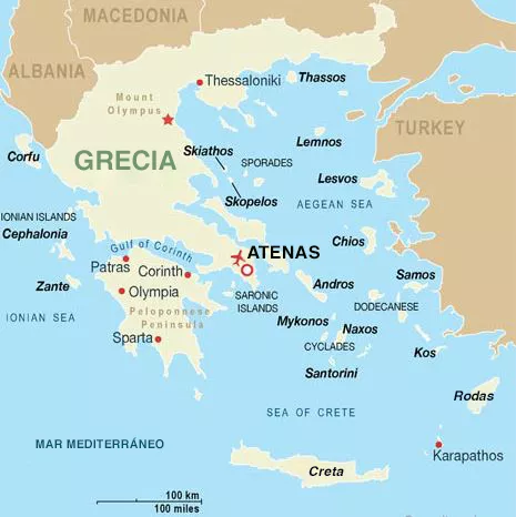Islas Griegas Mapa