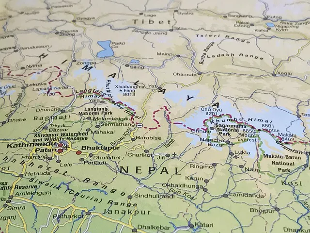 Tíbet Mapa