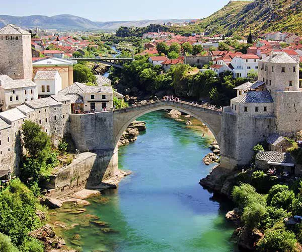 Ciudad vieja y puente de Mostar