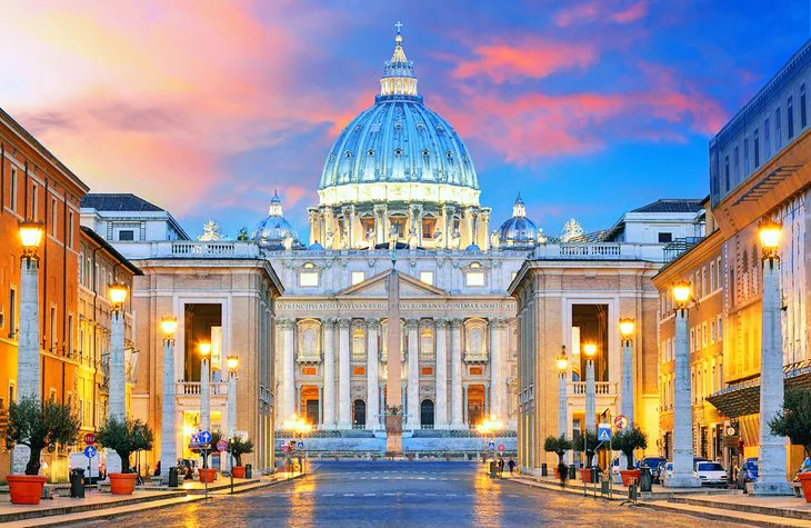 Ciudad del Vaticano al atardecer
