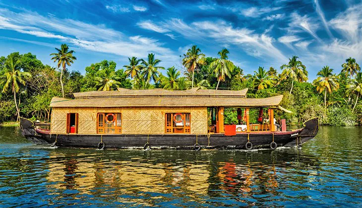 Casa flotante en Kerala