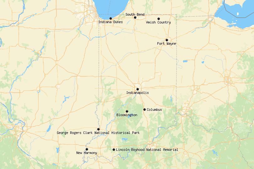 Los 10 mejores lugares para visitar en Indiana
