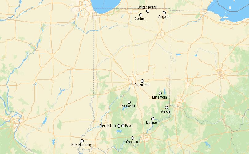 Los 12 pueblos con más encanto de Indiana