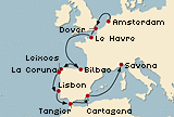Crucero Holanda, Inglaterra, Francia, España, Portugal, Marruecos, Italia