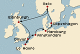 Crucero Francia, Dinamarca, Alemania, Noruega, Escocia