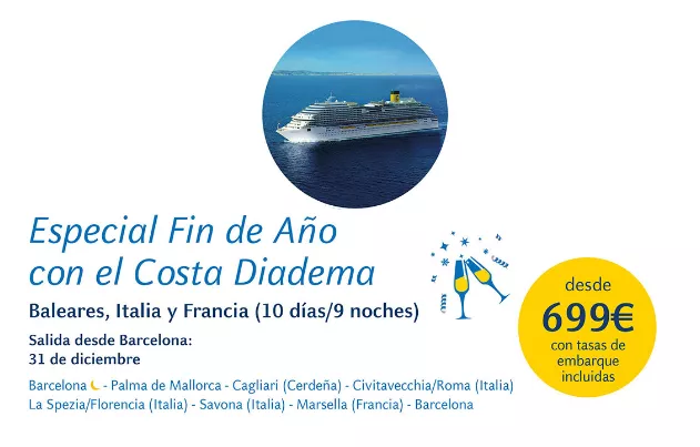 costa cruceros nochevieja