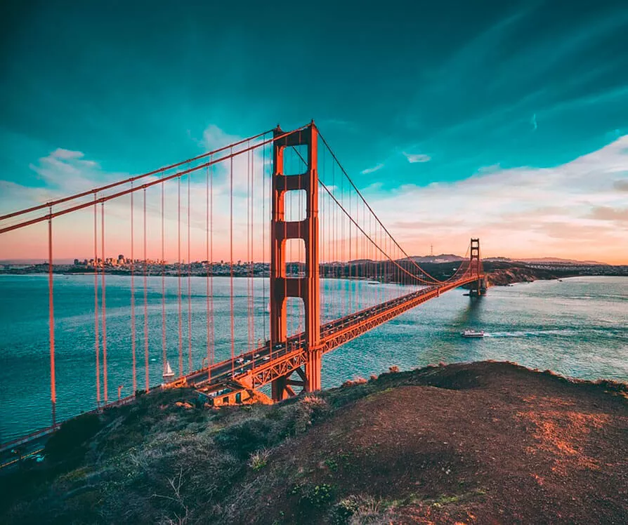 El golden gate en San francisco Estados Unidos