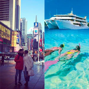 viajes de novios baratos nueva york y Fiji Luna de miel baratos nueva york y Fiji. Vacaciones después de la boda.