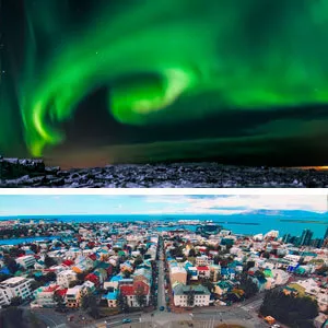 Viaje a Islandia con excursiones para ver a la aurora boreal en todo su esplendor