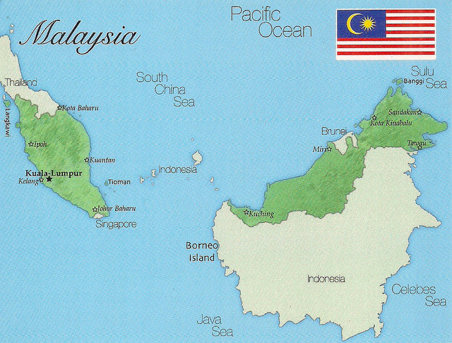 Malasia Mapa Malasia Mapa