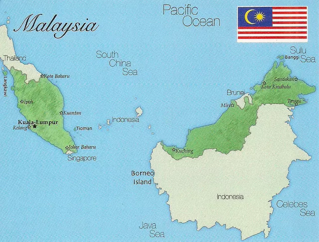 Malasia Mapa