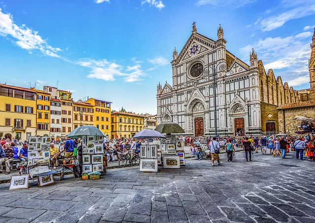 plaza Santa Croce, Florencia